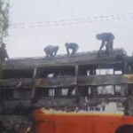Jaipur Bus Fire Accident : हाईटेंशन लाइन की चपेट में आई मजदूरों से भरी बस, धमाकों के बीच लगी भीषण आग – 3 की मौत, कई झुलसे